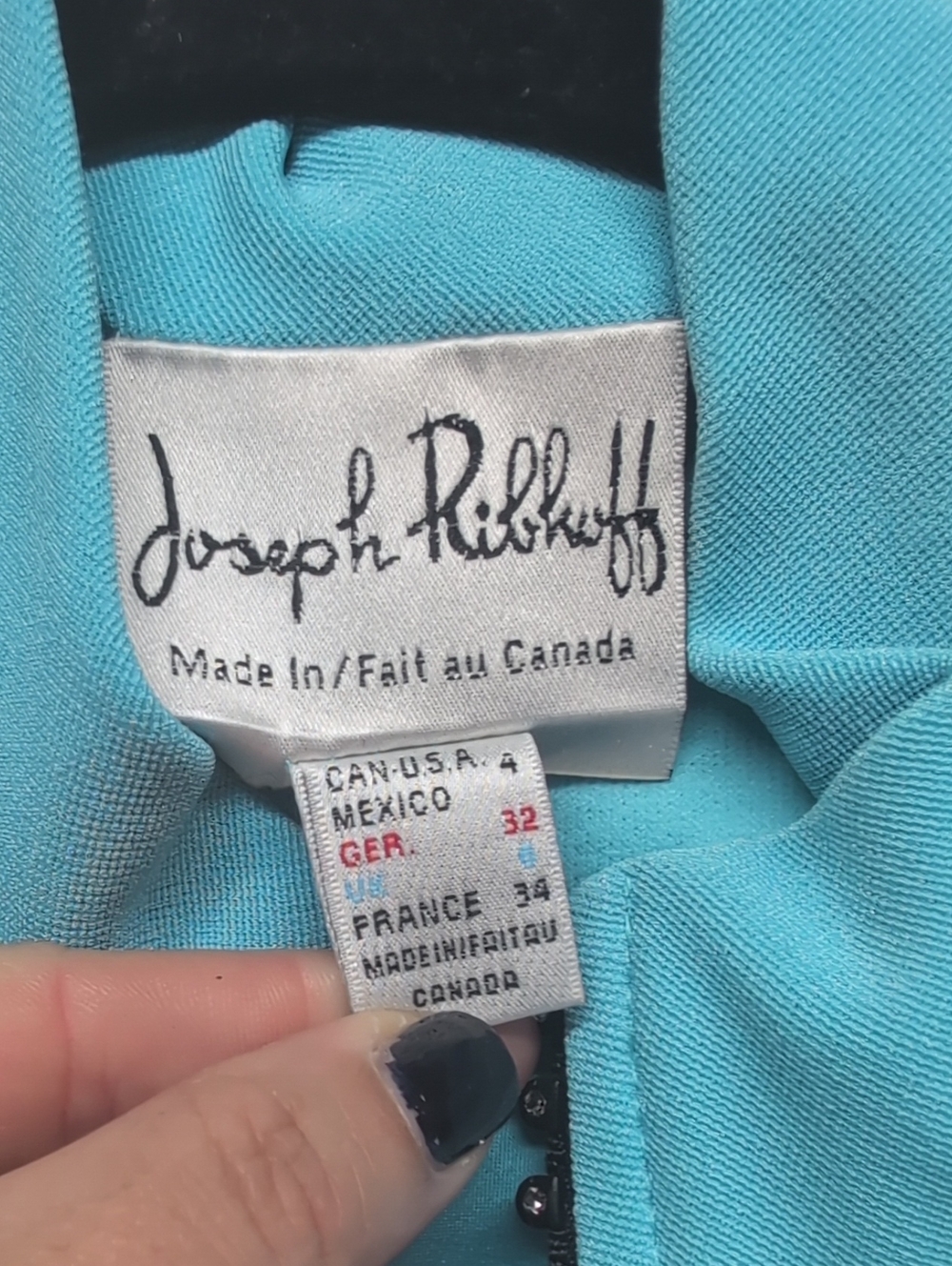 219.Joseph Ribkoff Light Blue Zip Jacket with Contrast Stitching.+ Tank Top Set - Picture 3 of 7